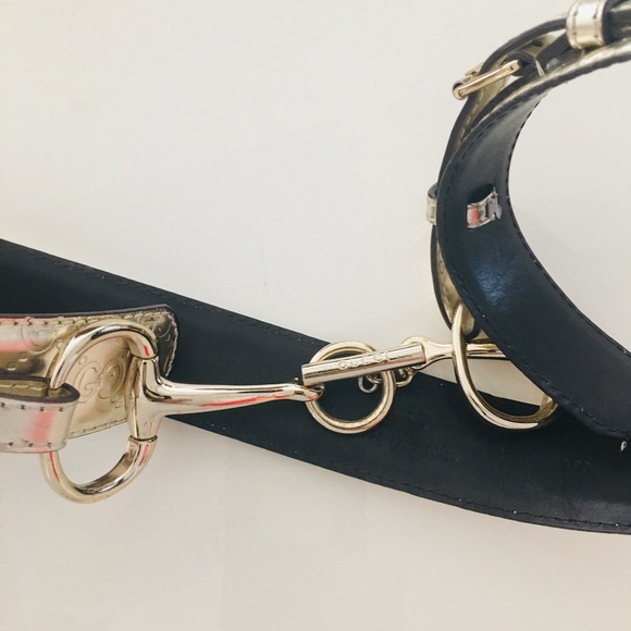 GUCCI WOMEN BELT LEATHER SILVERS SIZE 100 - Picture 11 of 17